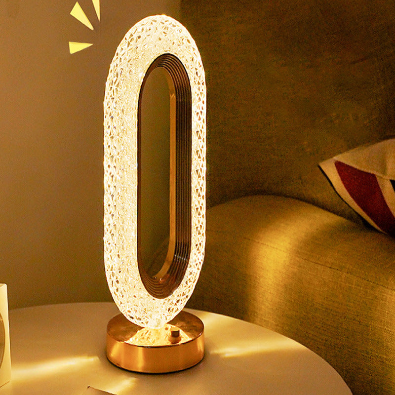 Crystal Touch Table Lamp with Adjustable Lighting