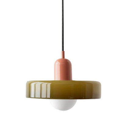 Nordic Glass Pendant Light Adjustable Hanging Lamp