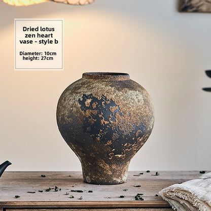 Zen-Style Ceramic Vase for Home Decor