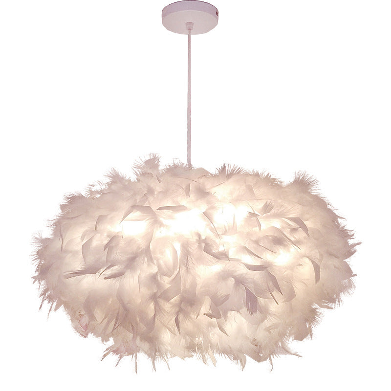 Simple Modern Feather Ceiling Lamps
