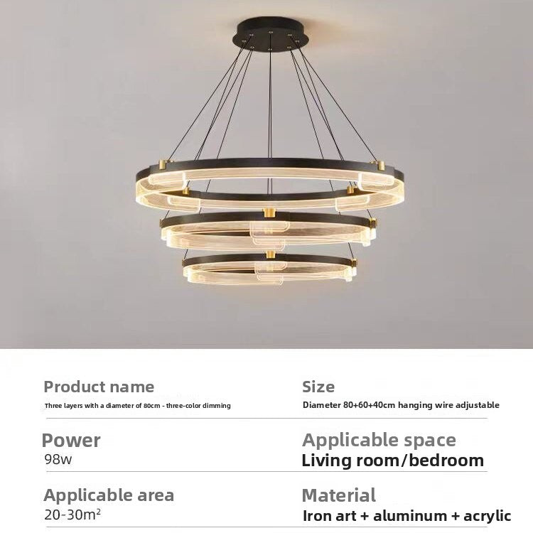 Minimalist Nordic Circular LED Pendant Light
