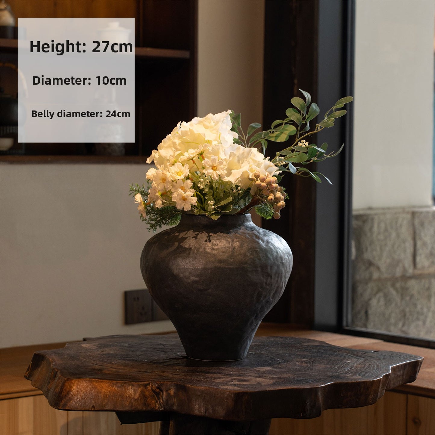 Zen-Style Ceramic Vase for Home Decor