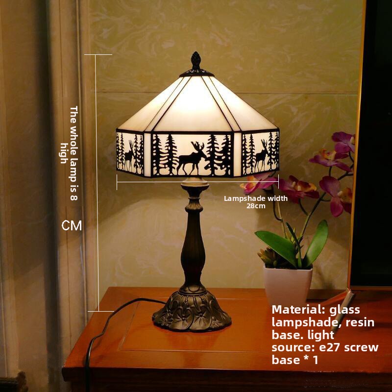 Tiffany Stained Glass Table Lamp