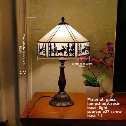 Tiffany Stained Glass Table Lamp
