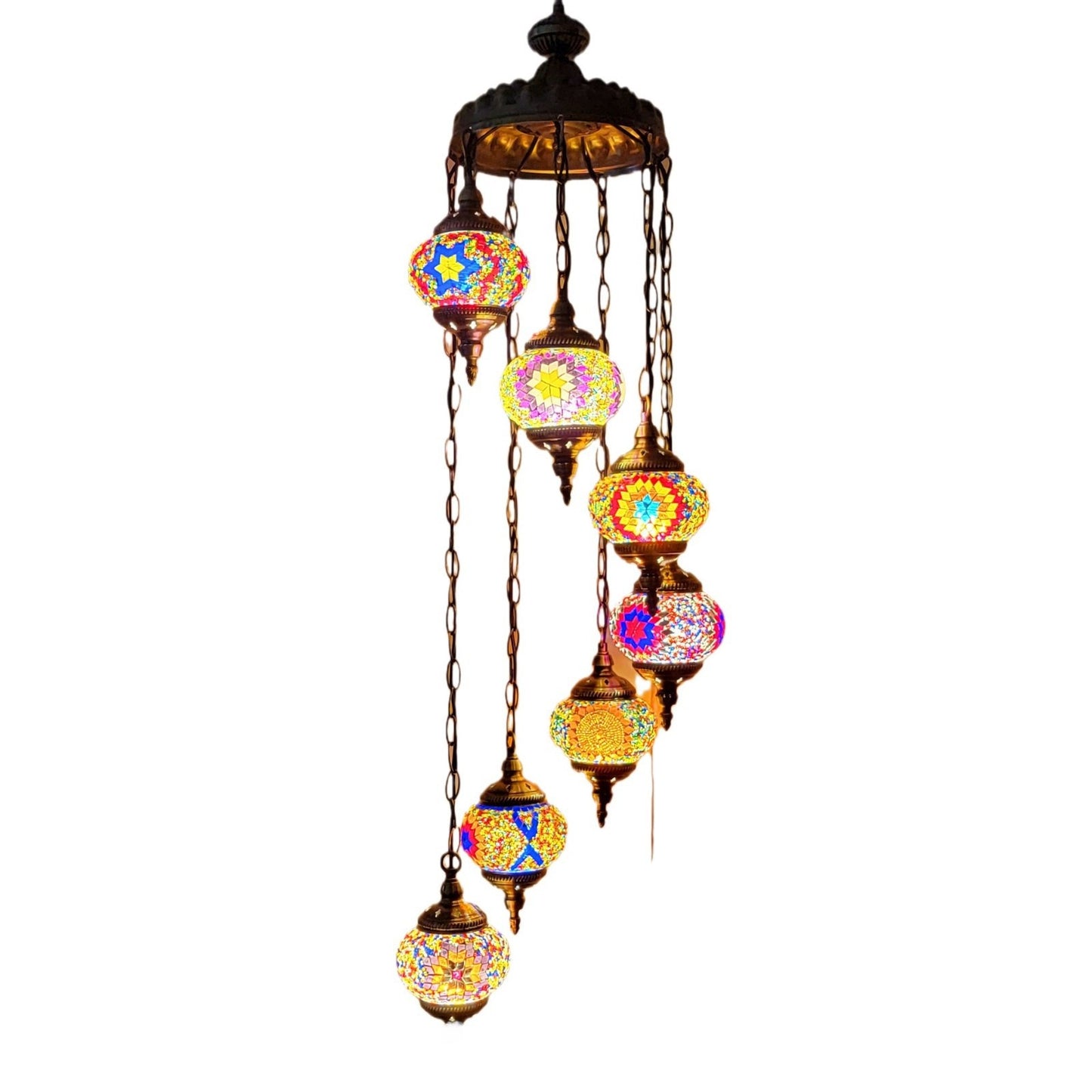 Mosaic Glass Ceiling Lighting