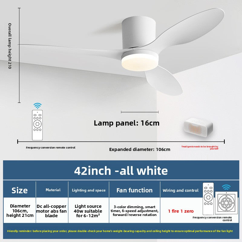 Minimalist Style Smart Ceiling Fan