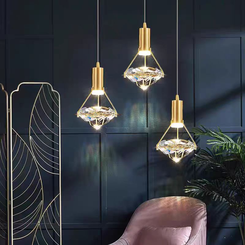 Diamond Crystal LED Ceiling Lamps