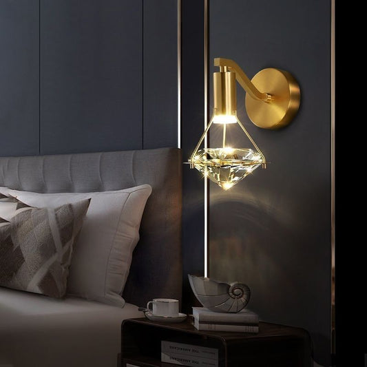 Diamond Crystal LED Ceiling Lamps