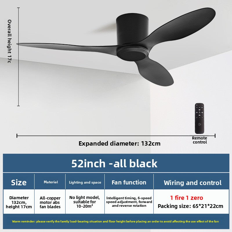 Minimalist Style Smart Ceiling Fan