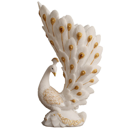 European Peacock Vase Home Decor