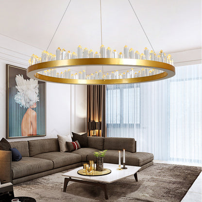 Wave-like Modern Crystal Chandelier