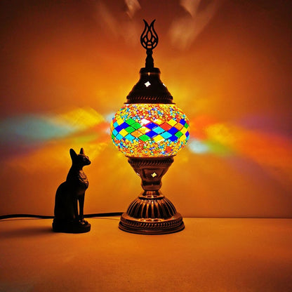Turkish Retro Glass Table Lamp