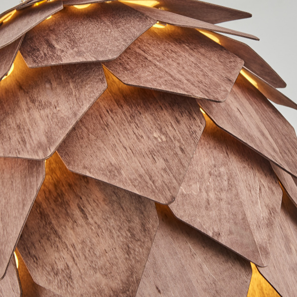 Scandinavian Wooden Pine Cone Ceiling Lights