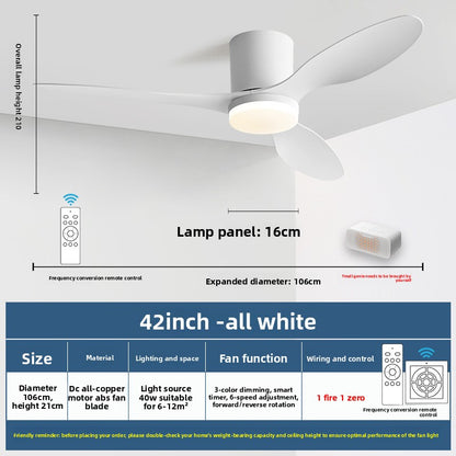 Minimalist Style Smart Ceiling Fan