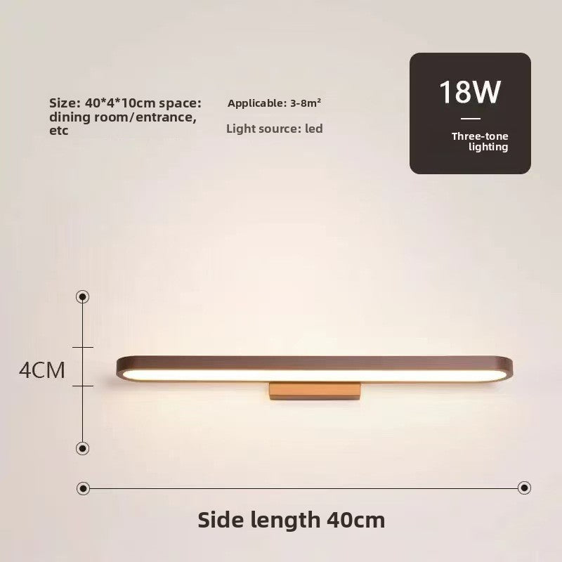 Minimalist Mirror Front Light with Adjustable Illumination