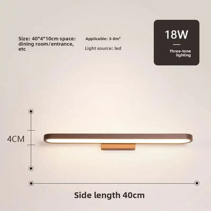 Minimalist Mirror Front Light with Adjustable Illumination