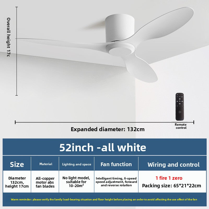 Minimalist Style Smart Ceiling Fan