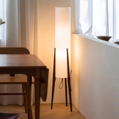 Zen Style Wood Floor Lamp for Living Room and Bedroom
