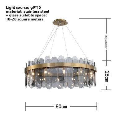 Minimalist Glass Chandelier