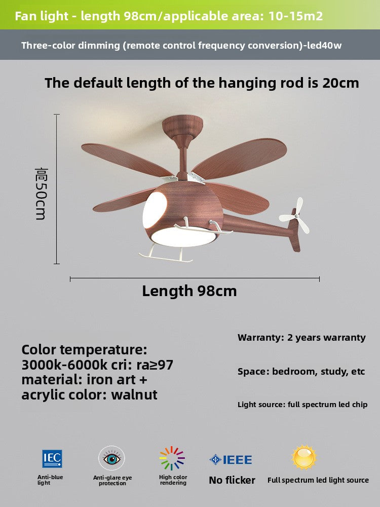 Smart Fan Light For Children Room