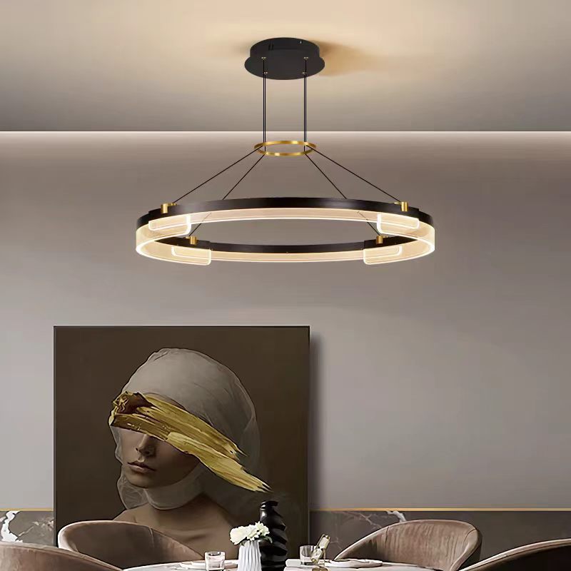 Minimalist Nordic Circular LED Pendant Light