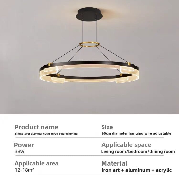 Minimalist Nordic Circular LED Pendant Light
