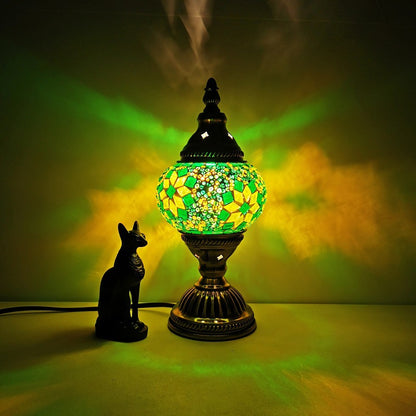 Turkish Retro Glass Table Lamp