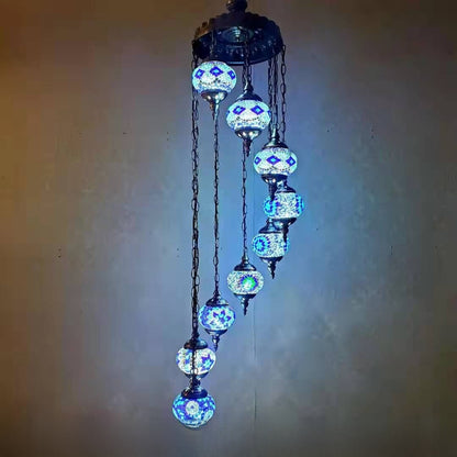 Mosaic Glass Ceiling Lighting
