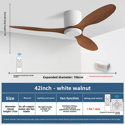 Minimalist Style Smart Ceiling Fan