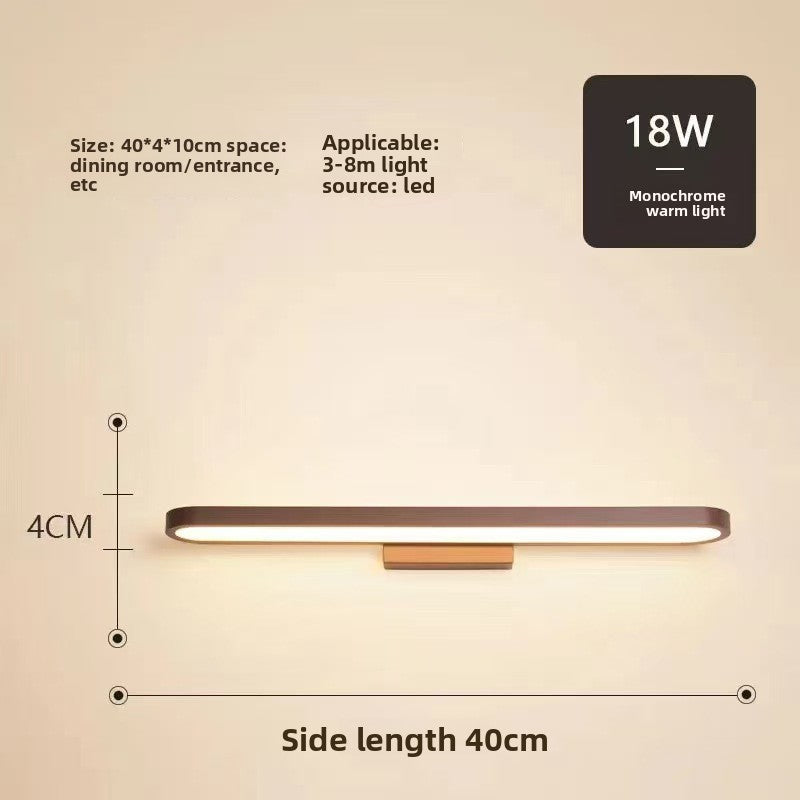 Minimalist Mirror Front Light with Adjustable Illumination