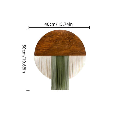 Hand Woven Round Wall Tapestry Nordic Decor