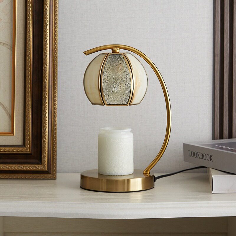 Retro Glass Wax Melting Lamp with Timer
