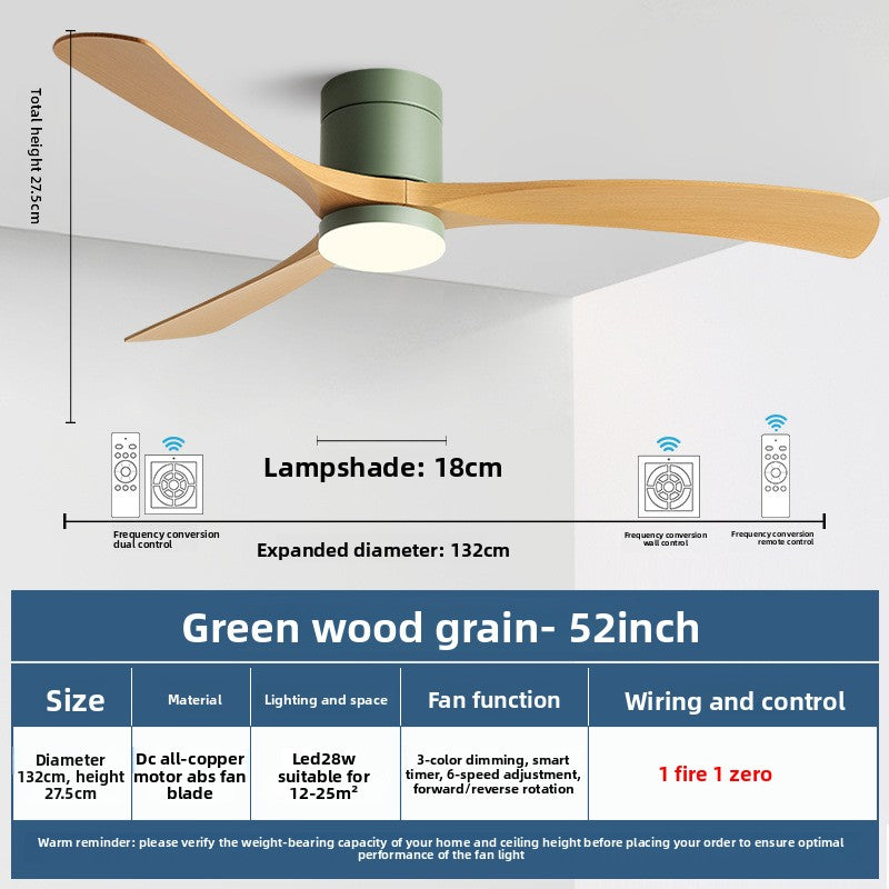Modern Smart Ceiling Fan with Light