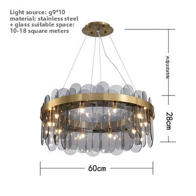 Minimalist Glass Chandelier