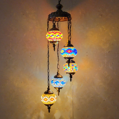 Mosaic Glass Ceiling Lighting
