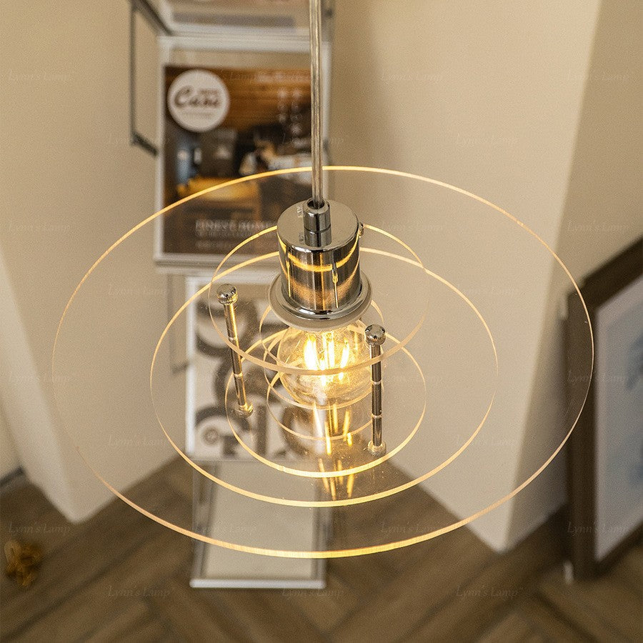 Bauhaus Style Glass Pendant Light