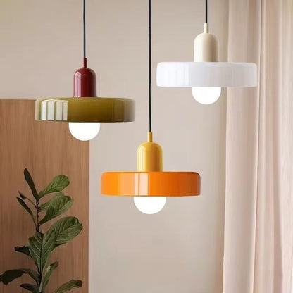 Nordic Glass Pendant Light Adjustable Hanging Lamp