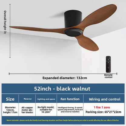 Minimalist Style Smart Ceiling Fan