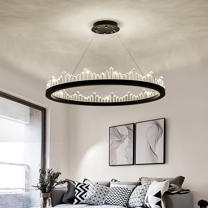 Wave-like Modern Crystal Chandelier