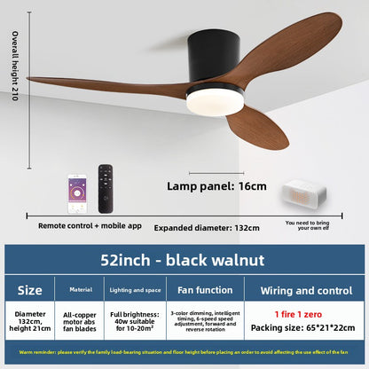 Minimalist Style Smart Ceiling Fan
