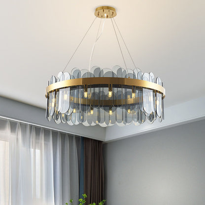 Minimalist Glass Chandelier