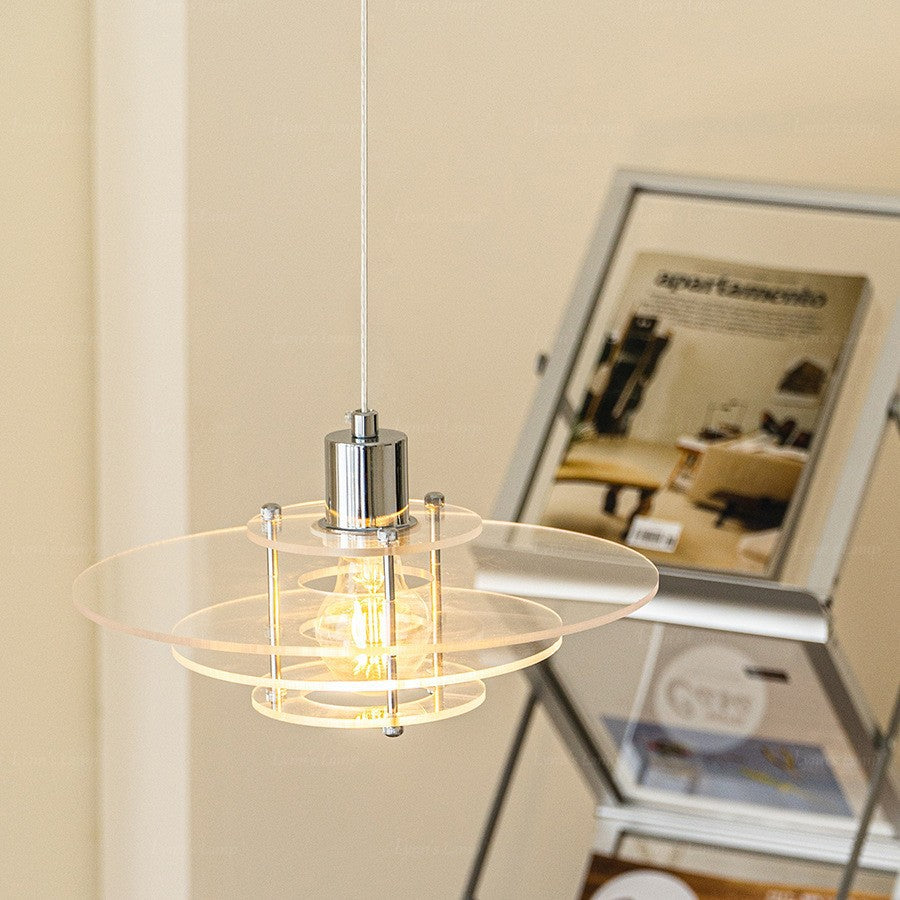 Bauhaus Style Glass Pendant Light