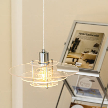 Bauhaus Style Glass Pendant Light