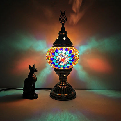 Turkish Retro Glass Table Lamp