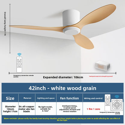 Minimalist Style Smart Ceiling Fan