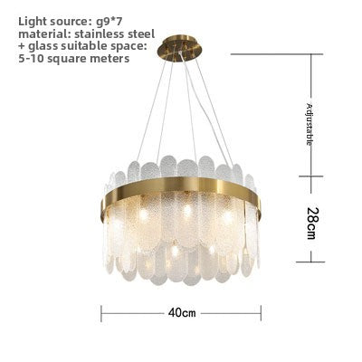 Minimalist Glass Chandelier