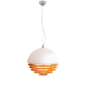 Retro Bauhaus Sunset Orange LED Ceiling Lamps
