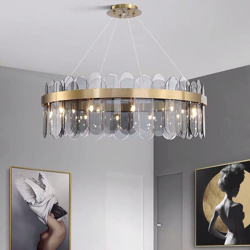 Minimalist Glass Chandelier