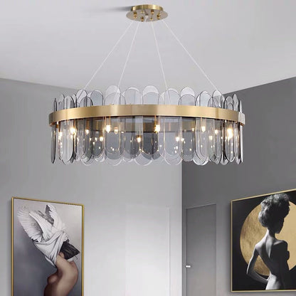 Minimalist Glass Chandelier