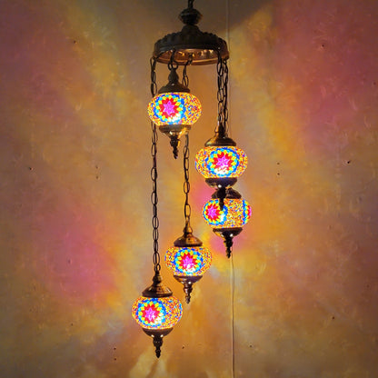 Mosaic Glass Ceiling Lighting
